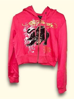 New Ed Hardy Zip Up Hoodie